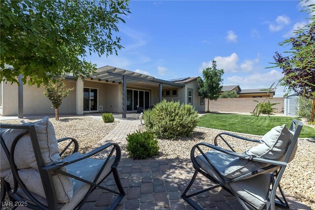 7072 Arabian Ridge St, Las Vegas, NV 89131 - view of patio with a pergola