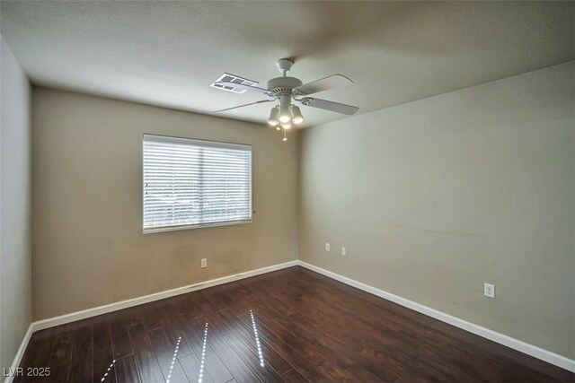 1740 Flores Ln, Henderson, NV 89012 - empty room featuring hardwood / wood-style flooring, ceiling fan, and baseboards