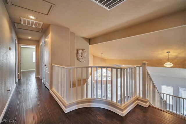 1740 Flores Ln, Henderson, NV 89012 - hallway featuring baseboards and wood finished floors