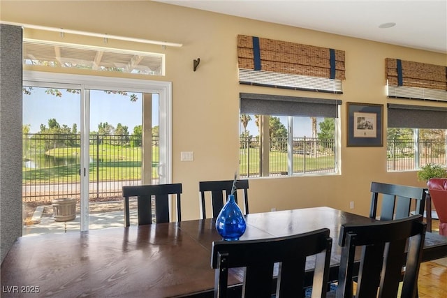5747 Jaborandi Ave, Pahrump, NV 89061 - dining room featuring healthy amount of natural light and wood finished floors
