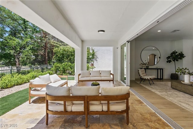 11775 Woodbrook Ct, Las Vegas, NV 89141 - view of patio featuring an outdoor living space