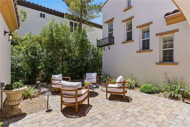 11775 Woodbrook Ct, Las Vegas, NV 89141 - view of patio / terrace featuring a balcony