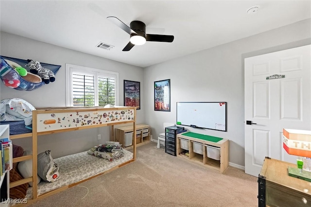 11340 Espadrille Ct, Las Vegas, NV 89138 - carpeted bedroom with baseboards and a ceiling fan