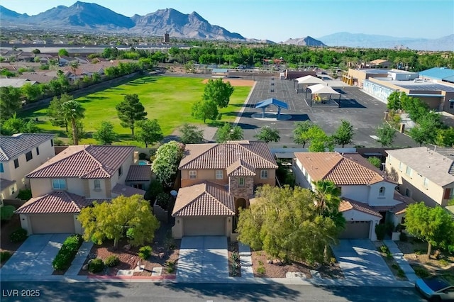 11340 Espadrille Ct, Las Vegas, NV 89138 - aerial view of residential area with a mountainous background