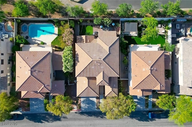 11340 Espadrille Ct, Las Vegas, NV 89138 - aerial view of a pool area