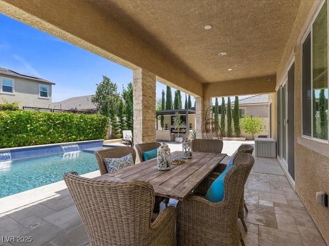 2400 Trissino Ct, Henderson, NV 89044 - view of patio featuring an outdoor pool