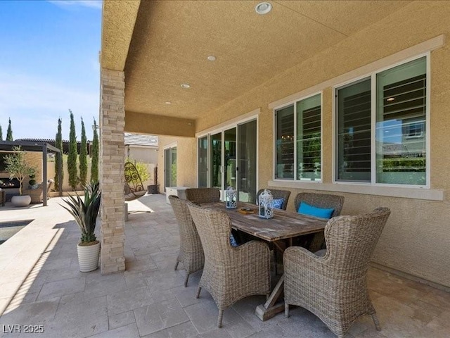 2400 Trissino Ct, Henderson, NV 89044 - view of patio / terrace with outdoor dining area