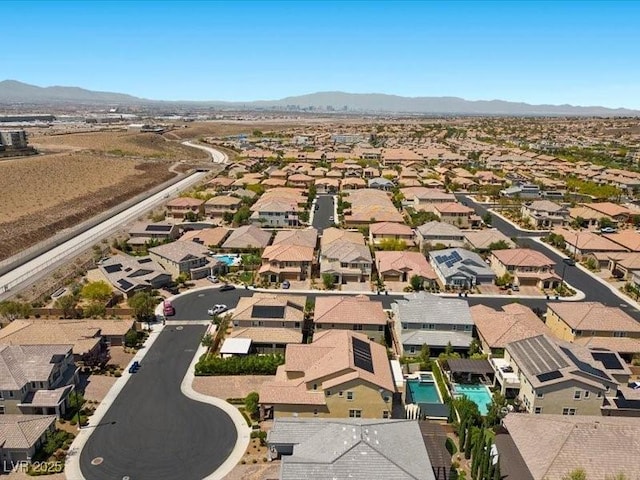 2400 Trissino Ct, Henderson, NV 89044 - aerial perspective of suburban area with a mountainous background