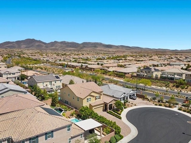 2400 Trissino Ct, Henderson, NV 89044 - aerial view of residential area featuring mountains
