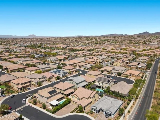 2400 Trissino Ct, Henderson, NV 89044 - aerial view of residential area with a mountainous background