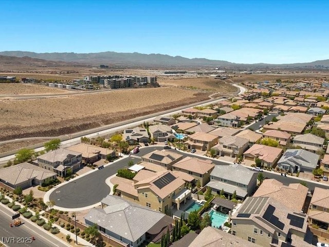 2400 Trissino Ct, Henderson, NV 89044 - aerial view of residential area featuring mountains