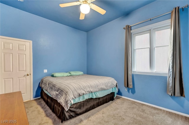 4005 Poppy Fields Dr, Las Vegas, NV 89129 - bedroom featuring carpet floors, baseboards, and a ceiling fan