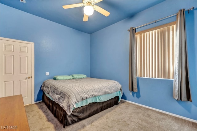4005 Poppy Fields Dr, Las Vegas, NV 89129 - bedroom featuring carpet flooring, baseboards, and a ceiling fan