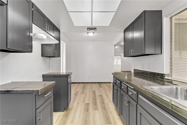 1390 Vegas Valley Dr Unit 32, Las Vegas, NV 89169 - kitchen featuring light wood-style floors and a sink