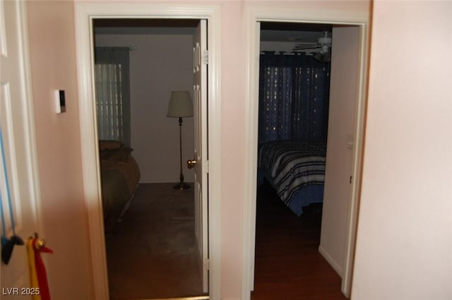 30 Diamond Bar Rd, Pahrump, NV 89048 - corridor with dark wood finished floors