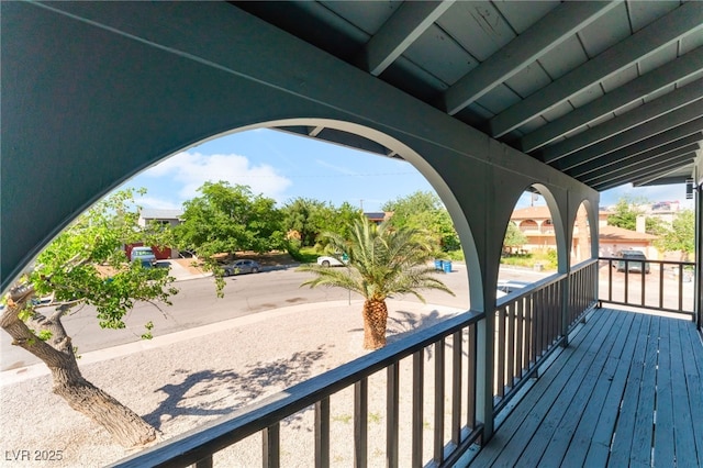 2180 Palora Ave, Las Vegas, NV 89169 - view of wooden deck