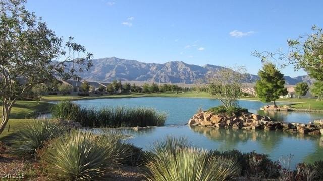 7448 Lintwhite St, North Las Vegas, NV 89084 - water view with mountains