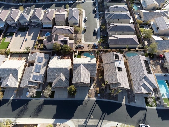 74 Harbor Coast St, Las Vegas, NV 89148 - aerial overview of property's location featuring nearby suburban area and a pool area