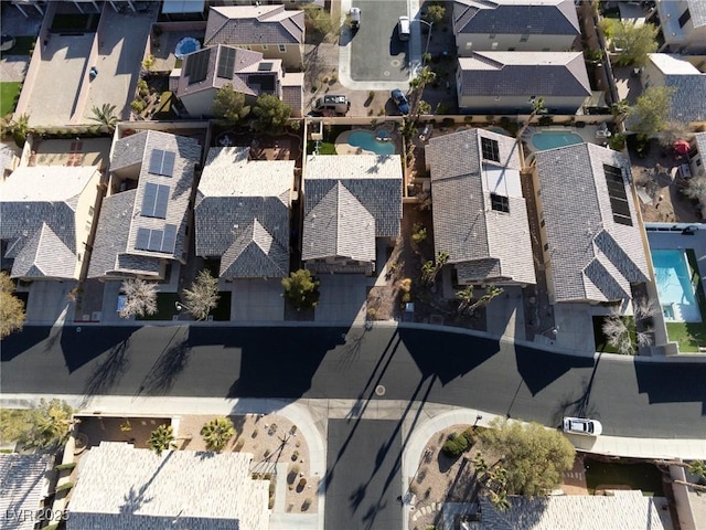 74 Harbor Coast St, Las Vegas, NV 89148 - aerial perspective of suburban area featuring a pool