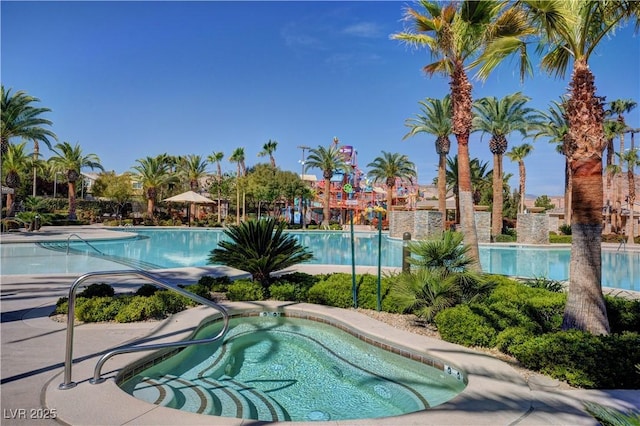 74 Harbor Coast St, Las Vegas, NV 89148 - community pool featuring a hot tub