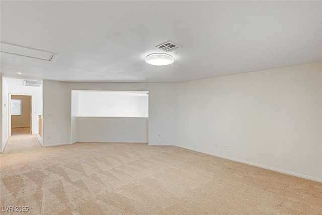 74 Harbor Coast St, Las Vegas, NV 89148 - carpeted empty room with baseboards and attic access