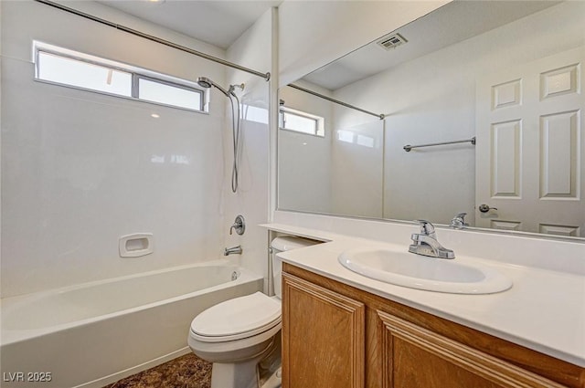74 Harbor Coast St, Las Vegas, NV 89148 - full bathroom with toilet, vanity, and shower / bath combination
