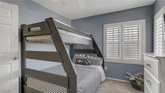 482 Painted Sage Ct, Henderson, NV 89015 - carpeted bedroom with baseboards and ceiling fan