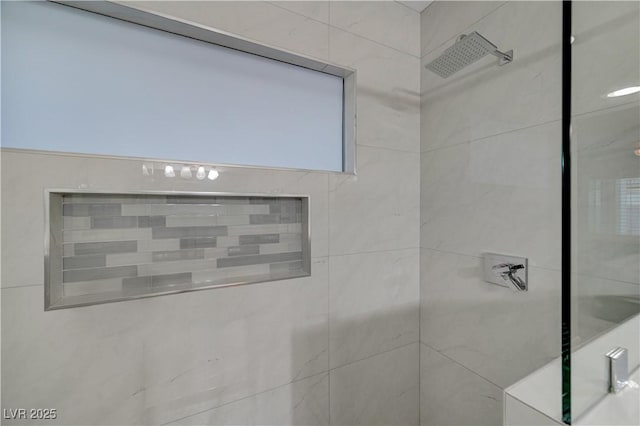 8128 Devils Canyon St, North Las Vegas, NV 89085 - bathroom view of a tile shower