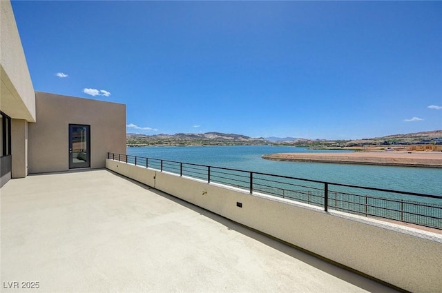 1600 Pleasant Bay Ct, Henderson, NV 89011 - balcony with a water and mountain view and a baseboard heating unit