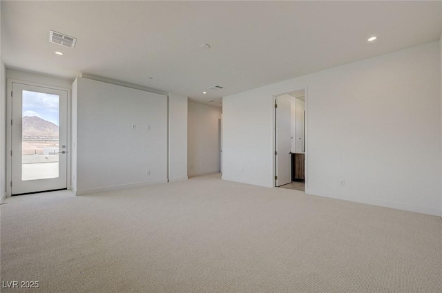 1600 Pleasant Bay Ct, Henderson, NV 89011 - spare room featuring light carpet, recessed lighting, and baseboards