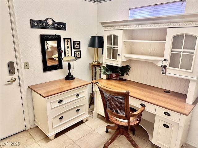 2820 Bluff Point Dr, Las Vegas, NV 89134 - home office with light tile patterned floors