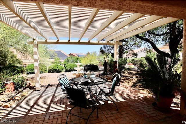 2820 Bluff Point Dr, Las Vegas, NV 89134 - view of patio with a pergola
