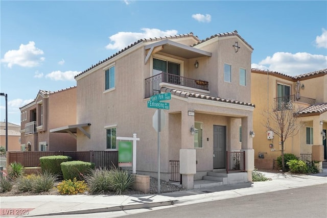 9053 Entrancing Ave, Las Vegas, NV 89149 - view of front facade featuring stucco siding and a tile roof