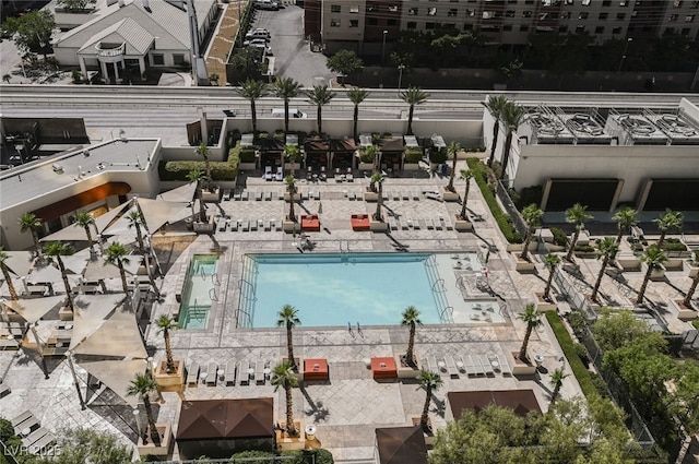 135 E Harmon Ave Unit 2420, Las Vegas, NV 89109 - bird's eye view of a pool