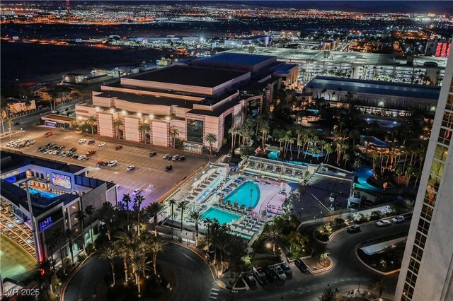135 E Harmon Ave Unit 2420, Las Vegas, NV 89109 - bird's eye view of a pool area