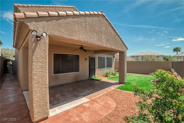 2529 Flodden St, Henderson, NV 89044 - rear view of property with ceiling fan and a patio area