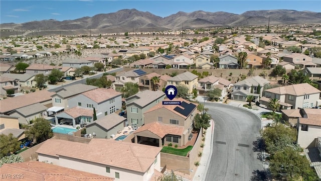 2529 Flodden St, Henderson, NV 89044 - aerial view of residential area with a mountain backdrop