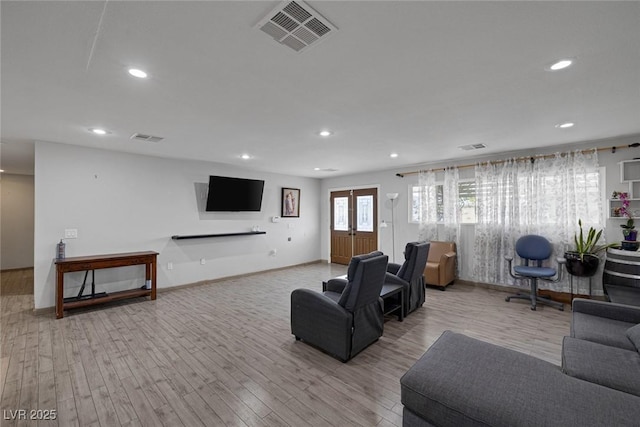 603 Palmhurst Dr, Las Vegas, NV 89145 - living area with recessed lighting, wood finished floors, and baseboards