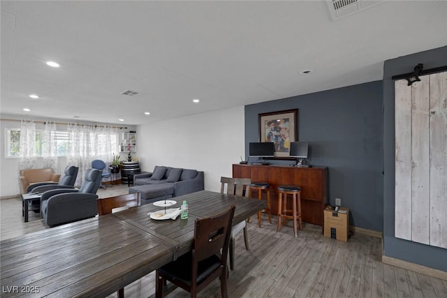 603 Palmhurst Dr, Las Vegas, NV 89145 - dining area featuring light wood finished floors, recessed lighting, and baseboards