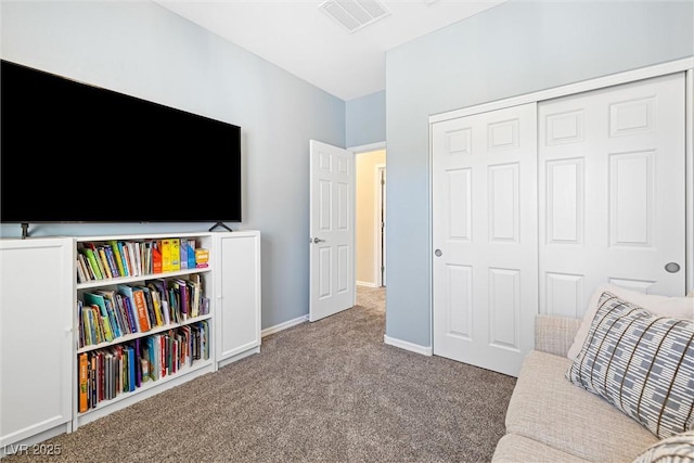 820 Colina Alta Pl, Las Vegas, NV 89138 - sitting room with carpet floors and baseboards