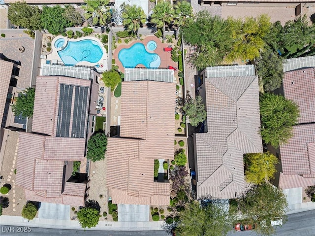 820 Colina Alta Pl, Las Vegas, NV 89138 - bird's eye view of a pool area