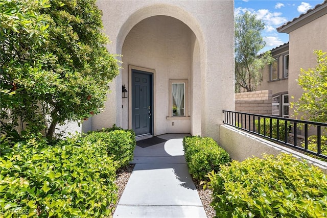 820 Colina Alta Pl, Las Vegas, NV 89138 - view of exterior entry with stucco siding