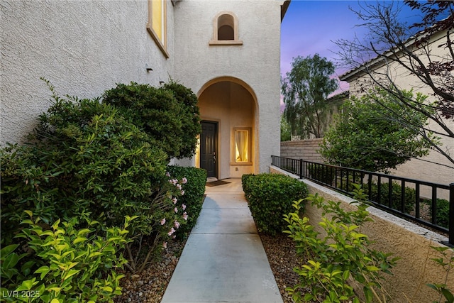 820 Colina Alta Pl, Las Vegas, NV 89138 - property entrance featuring stucco siding