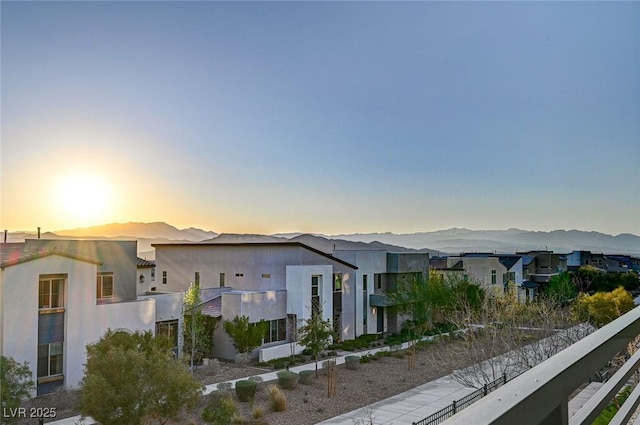 2669 Via Monet, Henderson, NV 89044 - view of front of home featuring a residential view, stucco siding, and a mountain view