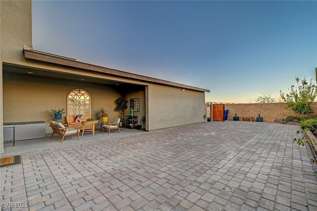 2669 Via Monet, Henderson, NV 89044 - patio terrace at dusk with a patio