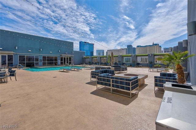 211 E Flamingo Rd Unit 1617, Las Vegas, NV 89169 - community pool with a patio area and a view of city