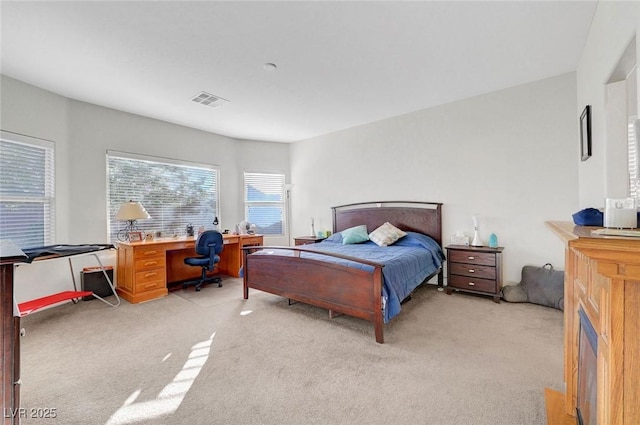 2613 Velodrome Ct, Henderson, NV 89044 - bedroom featuring light carpet and a desk