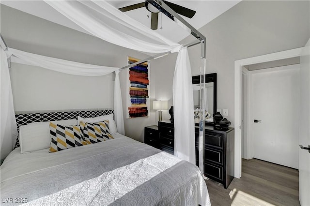 2711 Briarcliff Ave, Henderson, NV 89074 - bedroom featuring wood finished floors and ceiling fan