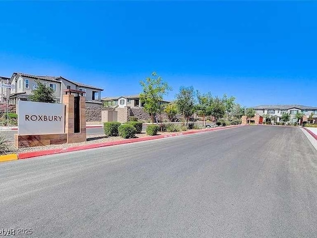 7332 N Decatur Blvd Unit 2, North Las Vegas, NV 89084 - view of asphalt street featuring a residential view, curbs, and sidewalks