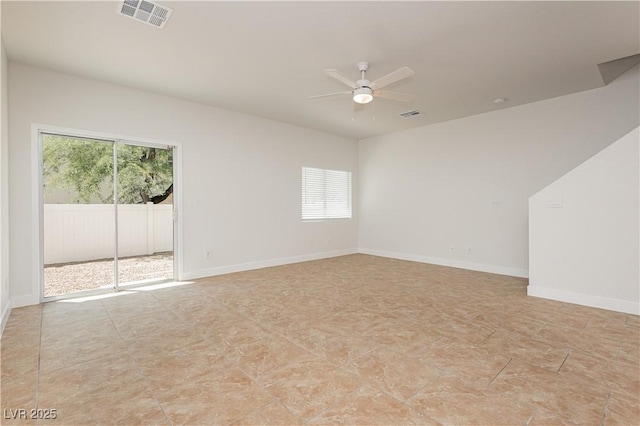 3041 Gary Cooper St Unit 103, Las Vegas, NV 89122 - empty room featuring a ceiling fan and baseboards